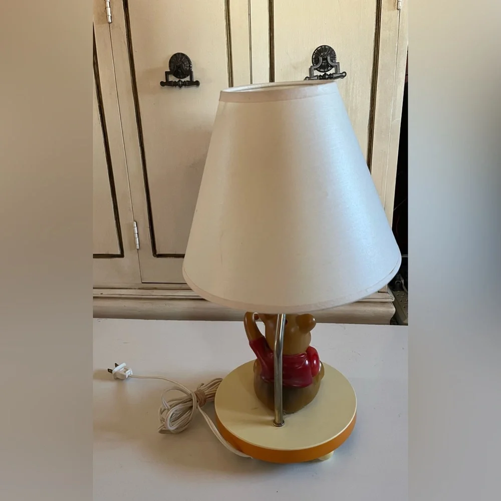 VTG ‘80’s Sears Disney Winnie The Pooh Nursery Lamp Nightlight with Hunny Pot
